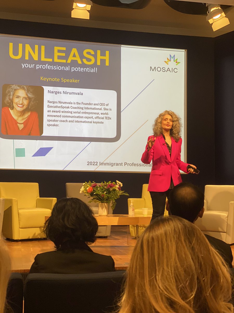 Alesandramaciel's tweet photo. Immigrant Professionals Conference (IPC), thank you @MOSAICBC 
@NargesNirumvala it was an amazing speech, so inspirational! #ipc2022 https://t.co/terFruYeJT