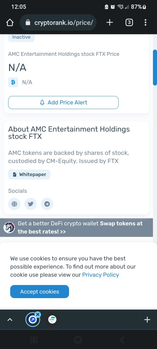 Christalball93's tweet photo. TRS is a derivative contract where one counterparty pays floating interest rate payments and receives payments based on the return of a reference asset (#AMC stock in this case). This TRS was then registered on #FTX blockchain (tokenized). Not really "backed by shares of stock" https://t.co/bD9fqKOMr4