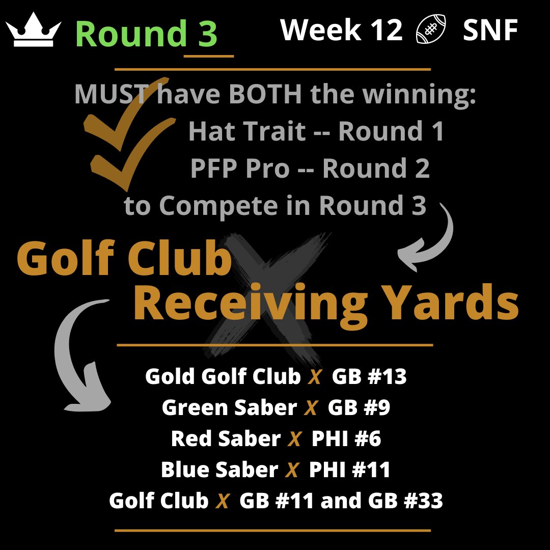 Degensportsio's tweet photo. 👑 WEEK 12 TRAIT PAIRINGS 👑

#NFT Traits 𝙓 #NFL Stats  🍀 https://t.co/Ar1hDEZxsI