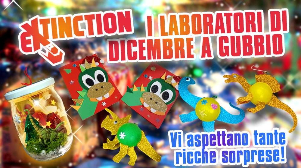 DICEMBRE con i DINOSAURI‼ 🤩 🎄🦕 🎁🦖 Laboratori per tutti i bambini a #Gubbio

Potrai incontrare spettacolari #Dinosauri a grandezza reale e partecipare a fantastici laboratori.  😉 Info e Prenotazioni 340.4690268 /  gubbio@dinosauricarneossa.it

👉 dinosauricarneossa.it/gubbio