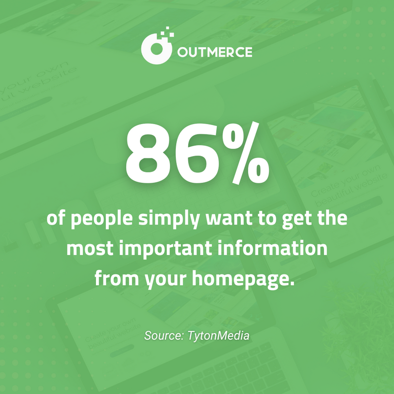 Outmerce's tweet image. 💻 When planning your web design, ensure that your homepage highlights your product's or service's most important features.

⚠️ But be careful. A crowded homepage can be just as counterproductive as a sparsely populated homepage.

#Outmerce