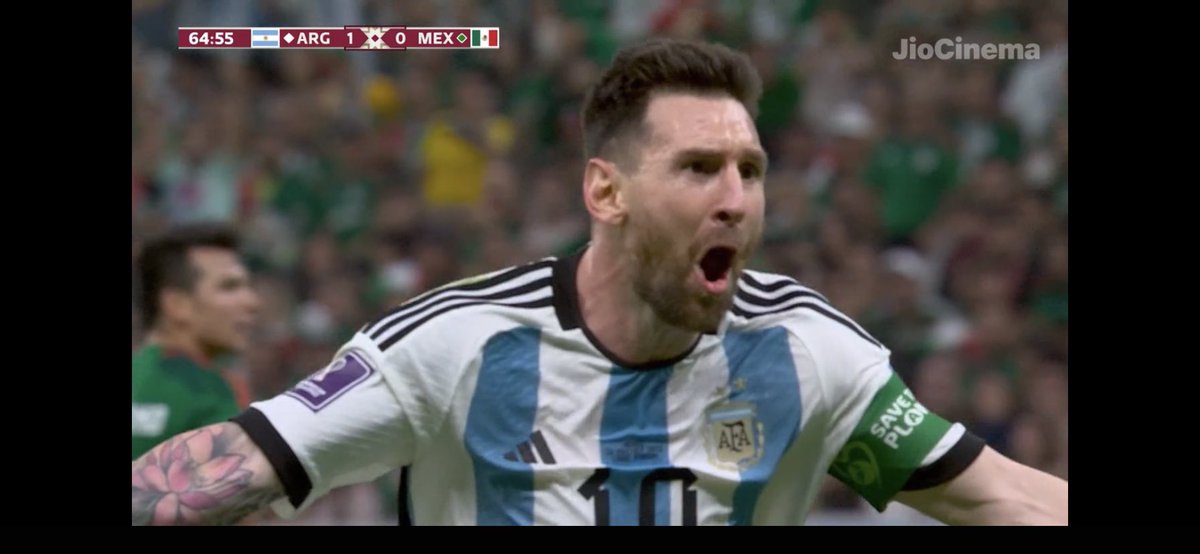 IamSAnupam's tweet photo. Man of the moment #FIFAWorldCup #mexicoargentina #Messi𓃵 #goat for a reason https://t.co/bMb1Hdr1yv