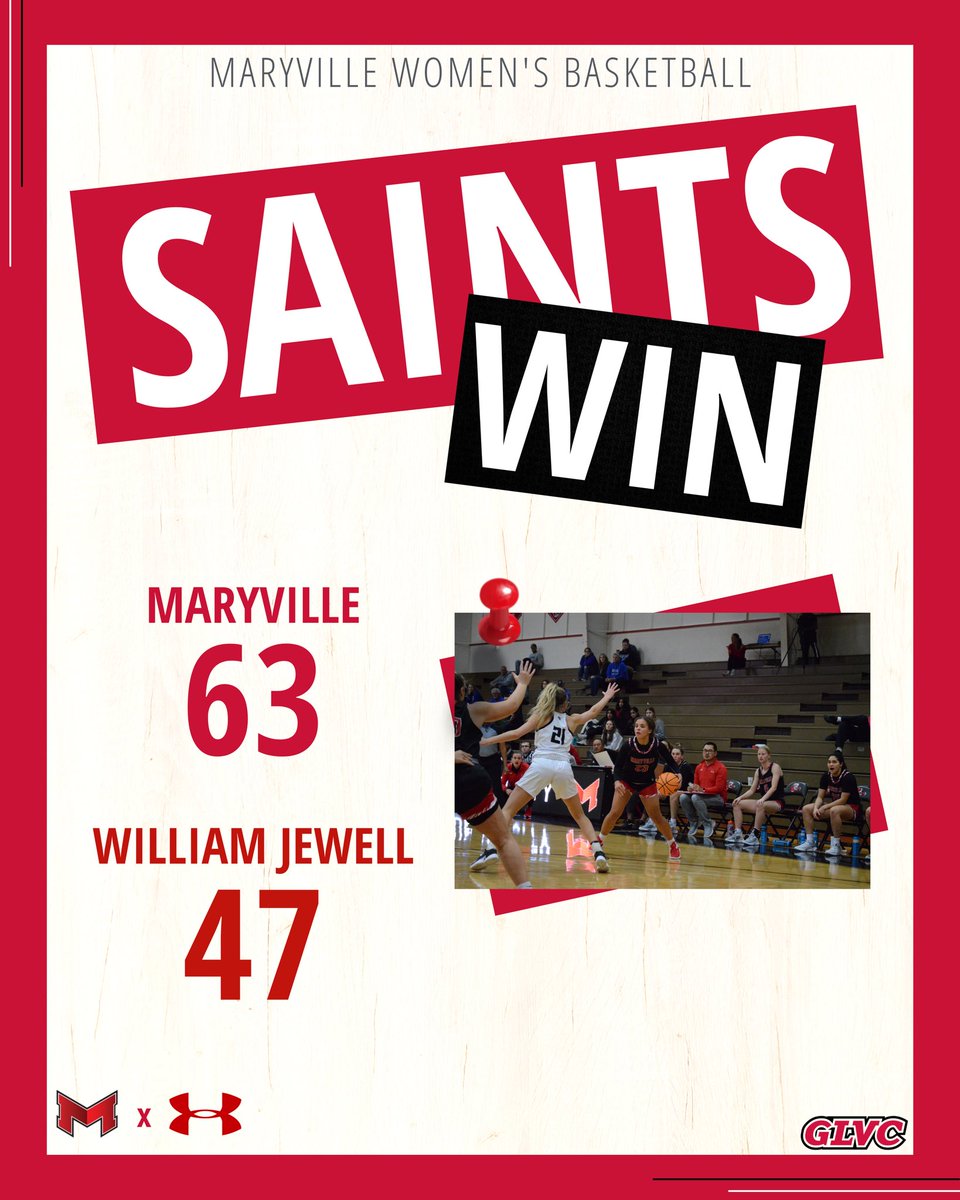 MaryvilleWBB's tweet photo. Saints WIN!

#BigRedM x #BuildIt https://t.co/LQagiyNAY0
