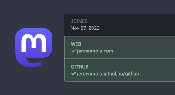 Blogged: Verify your Github profile link on Mastodon 

👉  buff.ly/3VxpGEa 

#github #mastodon