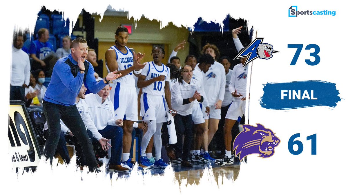 BULLDOGS WIN!!!! Asheville downs Western Carolina, 73-61! Next up for the Bulldogs is a matchup Tuesday vs. North Carolina Central at 7 p.m. 

#ALLinAVL #IWWD