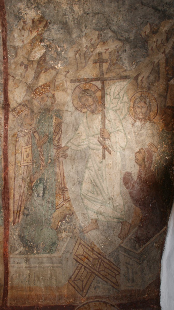 NorthofByzance's tweet photo. #Advent #Day18
Michail I. Asfentagakis write about "The Late-Byzantine Frescoes of Symi" for #MappingEE. Four churches of Symi preserve frescoes from the 13th century and the Knights Hospitaller Period (1308–1523) in the Dodecanesian complex of islands. https://t.co/7zyKibycy2