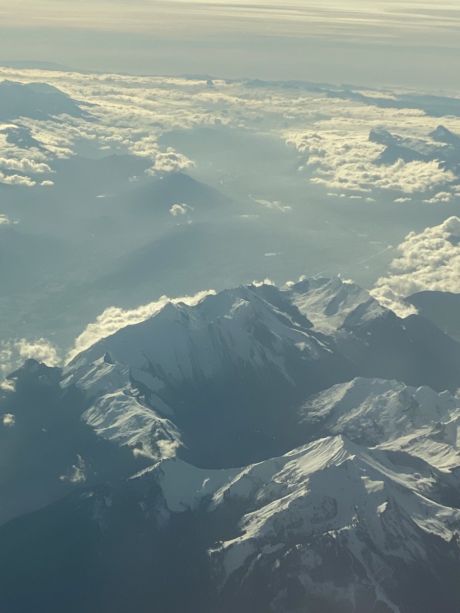Beautiful view from my window flying over the Alps- truly breathtaking beauty and majesty!