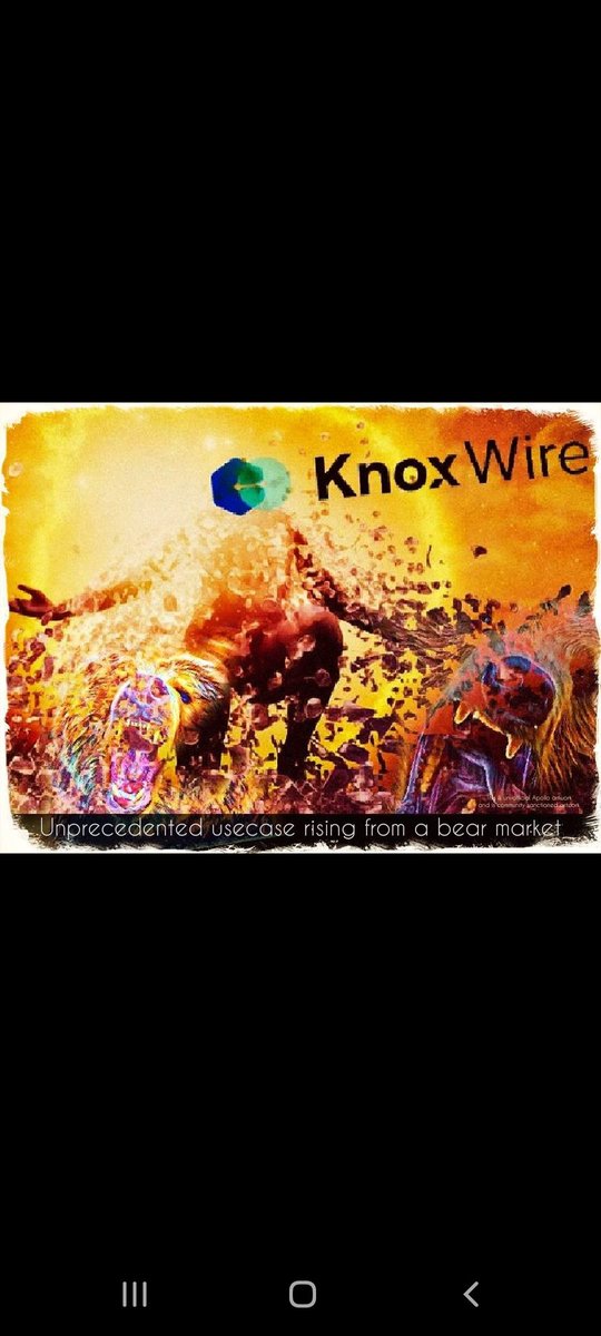 RalphPo91162800's tweet photo. #KnoxWire
#BidirectionalMessaging
#fintech 
#Banks 
#finance
#APL #GSX 
#Blockchain https://t.co/5LKpAfB2iY