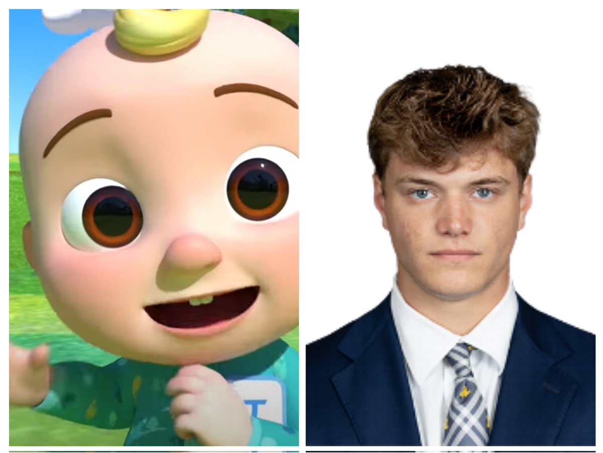 I told my 3YO that J.J. McCarthy is J.J. from Cocomelon all grown up... And now she's a Michigan football fan #GoBlue