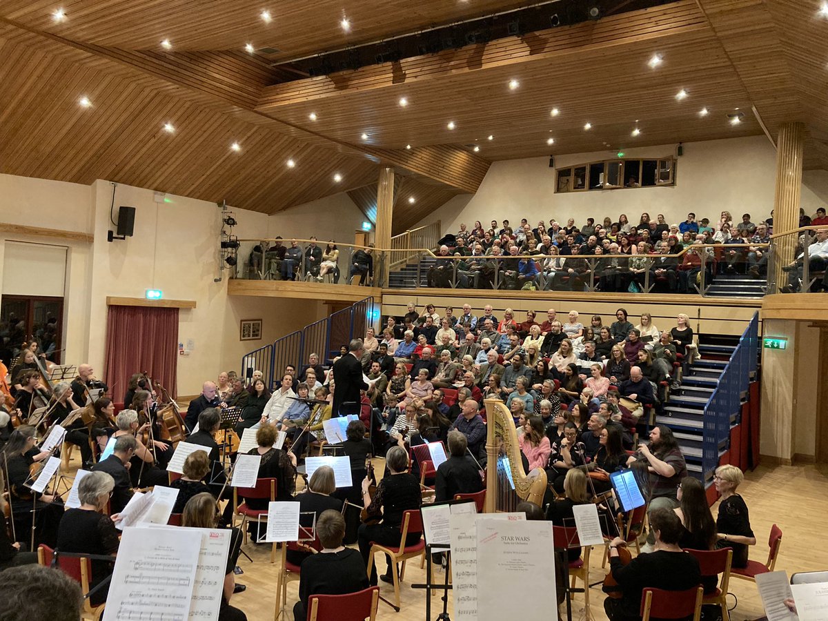 So great to play in front of a sold-out audience once more, our first full house since Covid. Loved the John Williams, Prokofiev and Ravel programme. <a href="/MkSinfonia/">MKSinfoniaOrchestra</a> #orchestra #miltonkeynes #music