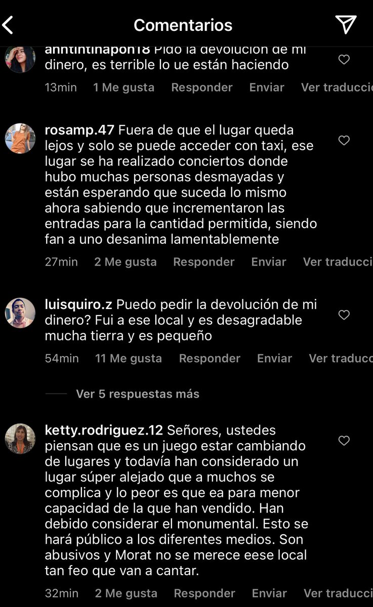 villaxmartoxtom's tweet photo. Mucha gente que quería ir al concierto de Morat en Perú esta exigiendo la devolución de su dinero. 

Es una pena porque los chicos no merecían esto ni tampoco nosotros como fans. Nos han cambiado 2 veces de lugar y este último es un sitio que es bastante peligroso para todos🫠 https://t.co/FzuAcpLfr9