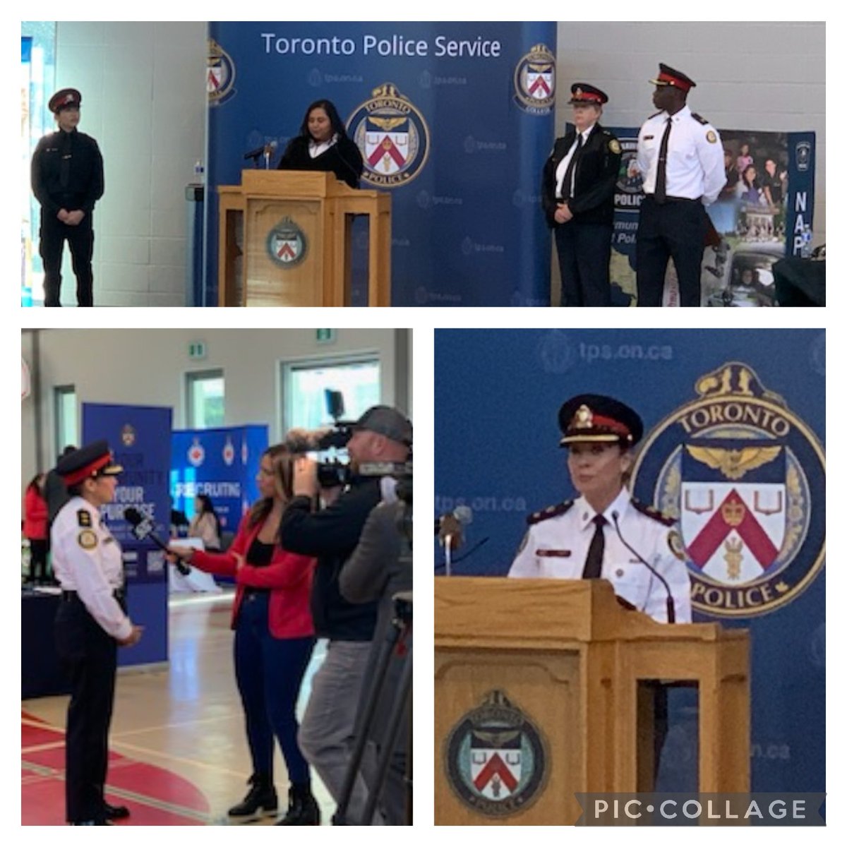 Fantastic day at our #recruitment fair. #hiring #careers A career in #policing is #rewarding &amp;  #challenging #jointps <a href="/TPSRecruiting/">Toronto Police Talent Acquisition</a> watch <a href="/CP24/">CP24</a> for coverage