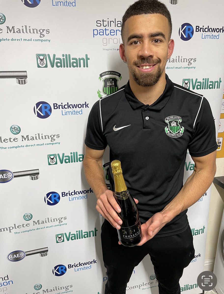 BelperUnited's tweet photo. Congratulations to Jacob Ferdinand on his MOM performance v @TheHighwayMen_ https://t.co/f4JWid7FWY