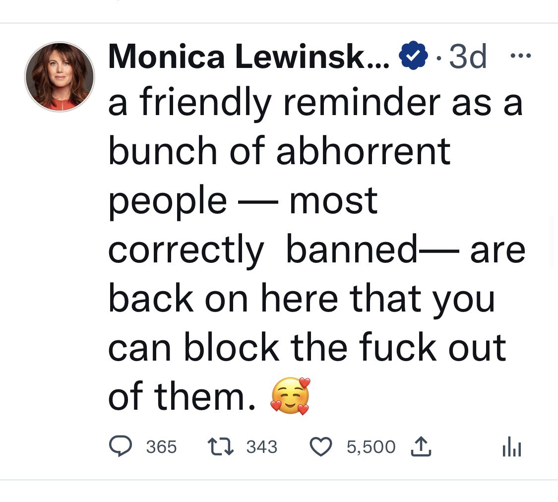 Monica Lewinsky (she/her) tweet media