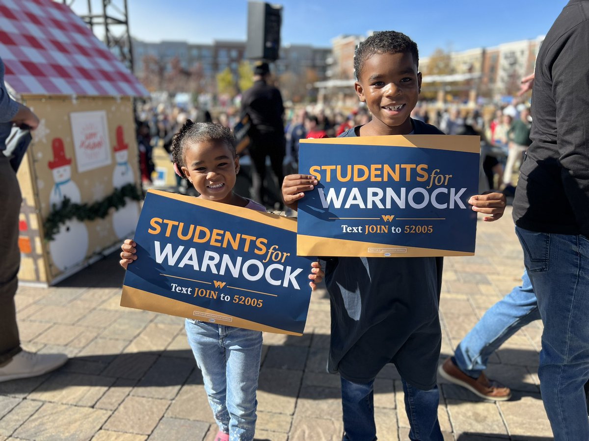 jasonesteves's tweet photo. These students for @ReverendWarnock want you to get out and vote between now and December 6!

Let’s get it done, y’all. #VoteEarly https://t.co/ukZh0l9oNt