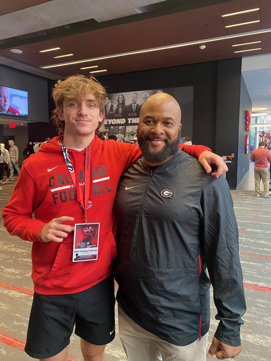 Always a great time visiting <a href="/GeorgiaFootball/">Georgia Football</a> ! Wonderful hospitality and an incredible game-day atmosphere as usual! Thank you for the invite <a href="/DellMcGee/">Dell McGee</a> 
<a href="/CavsRecruits/">Callaway Football</a> <a href="/logen_reed/">Logen Reed</a> <a href="/CoachYeah/">Scott Cochran</a> <a href="/Kirk_Benedict/">Kirk Benedict</a> <a href="/Caraway6/">Andrew Caraway</a> <a href="/RecruitGeorgia/">Recruit Georgia</a> <a href="/NikiBatchelor/">Niki Batchelor</a>