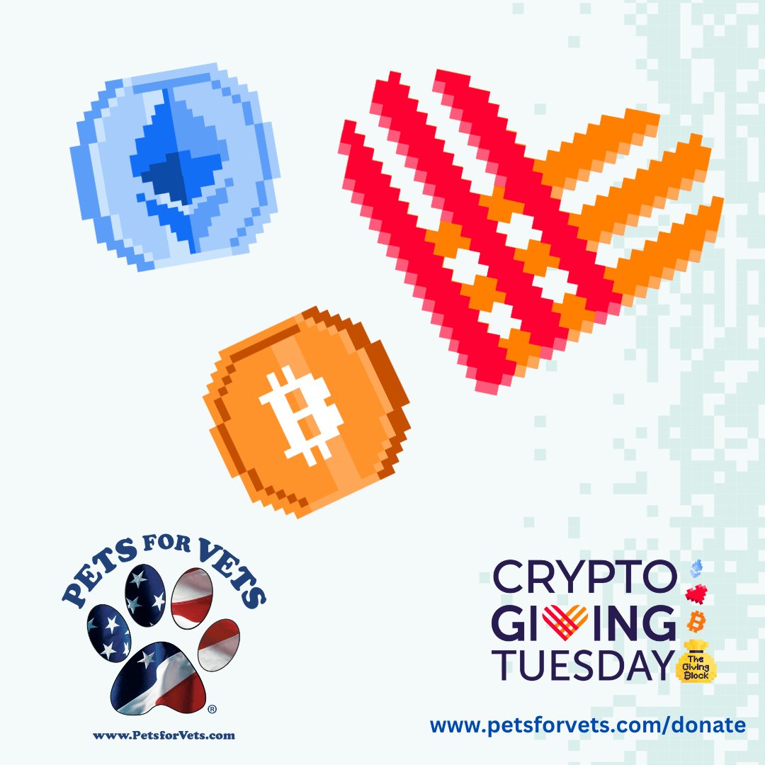 PetsforVets's tweet photo. The countdown is on! #GivingTuesday and #CryptoGivingTuesday are less than 1 WEEK AWAY! Join us in helping America's Veterans and shelter animals with a #Bitcoinor #Crypto donation here <https://t.co/kNVTB8vcPq> #cryptophilanthropy @TheGivingBlock @cryptotuesday https://t.co/geZfJgCUAb