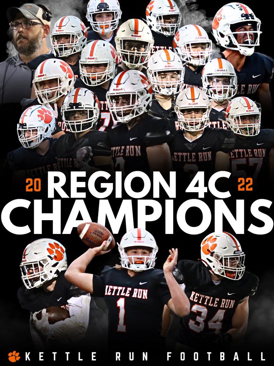 KettleRunFB's tweet image. For the 3rd time in program history your Cougars are Regional Champions. 1st time we have won a regional championship at the Class 4 level. 

#RollCougs
#FindAWay
#RegionalChampions