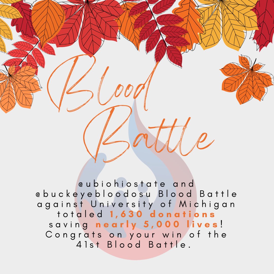 University Blood Initiative tweet media