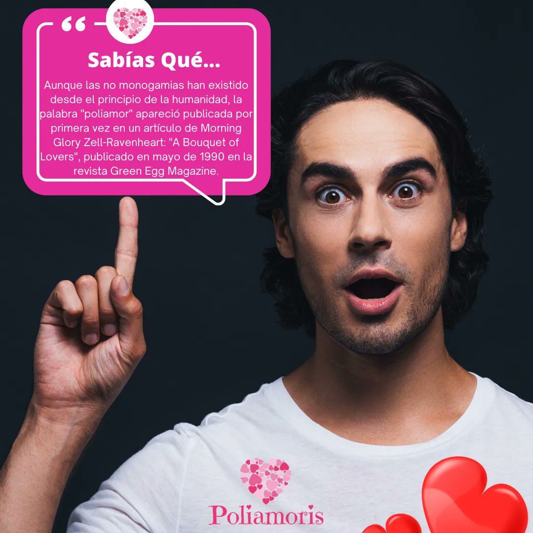Poliamoriscom's tweet photo. Sabías qué... aunque las no #monogamias han existido desde el principio de la humanidad, la palabra #Poliamor apareció publicada por primera vez en un artículo de Morning Glory Zell-Ravenheart: "A Bouquet of Lovers", publicado en mayo de 1990 en la revista Green Egg Magazine. ❤ https://t.co/wnDLkFEguJ