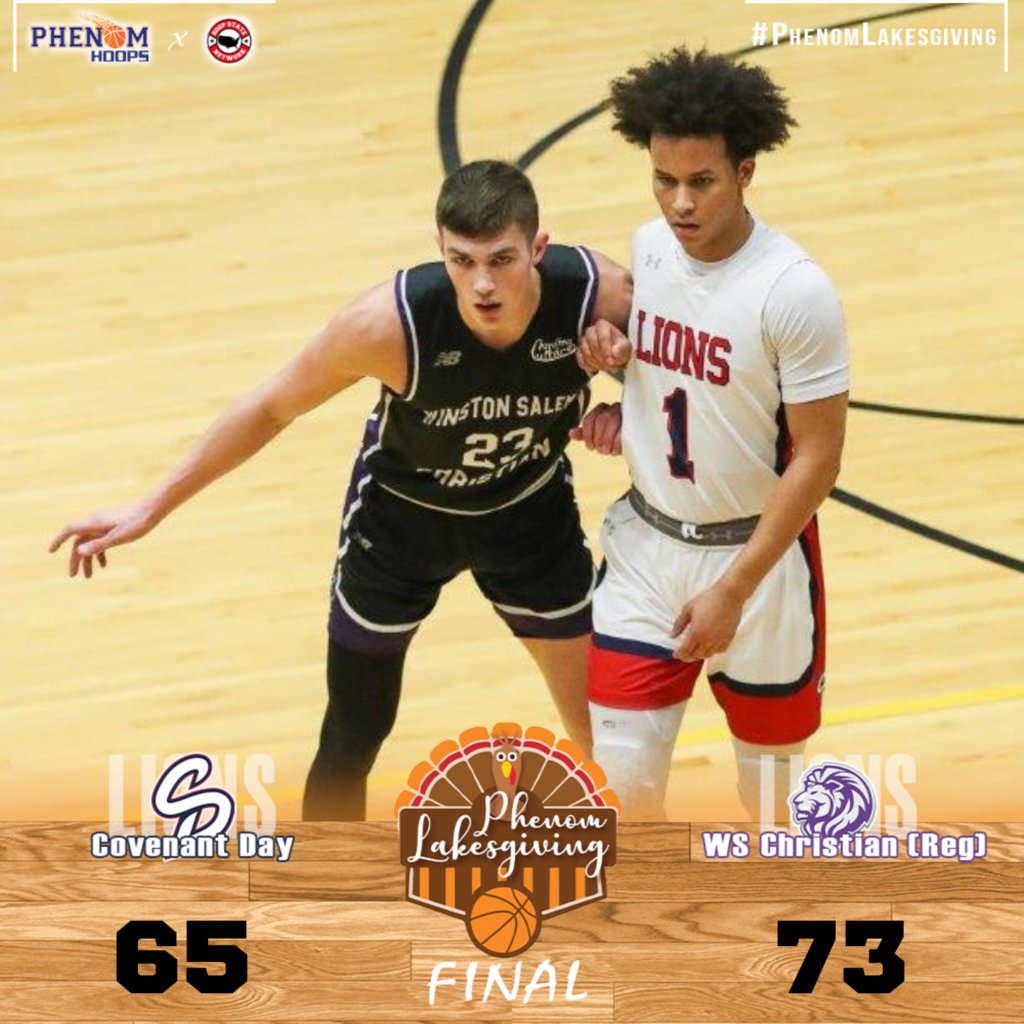 Phenom Lakesgiving: WS Christian Regional earns hard-fought win. vs Covenant Day #PhenomLakesgiving

Read: phenomhoopreport.com/phenom-lakesgi…