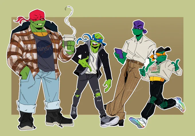 i had to make them Slay #rottmnt #rottmntfanart #saverottmnt #RiseSeason3 #RiseoftheTMNT  