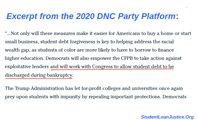 StudentLoanJus1's tweet photo. Bankruptcy rights should have NEVER been stripped from student loans.  @TheDemocrats promised to return them.  S.2598 and HR. 9110 are ready to be passed at long last. 

This year.

We're watching closely @RepJerryNadler @RepCicilline @SladeBond @HouseJudiciary https://t.co/3IY95X17ye