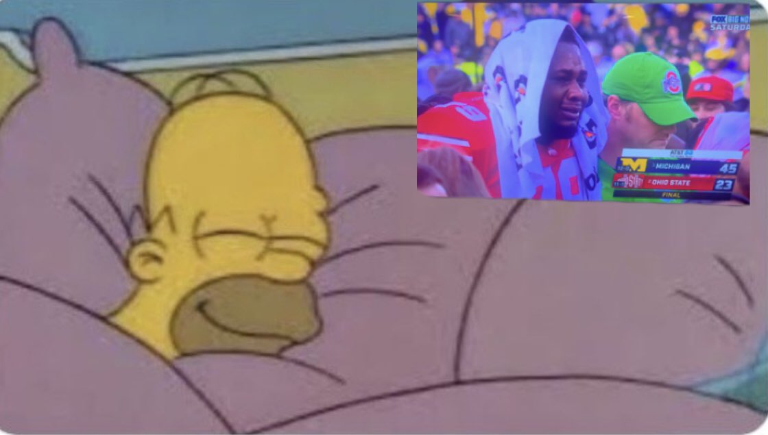 pratikd41's tweet photo. Me going to sleep tonight and for the next 365 days #UofM #GoBlue https://t.co/QhH8ozSyjX