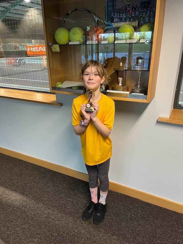 RheaCrighton1's tweet photo. So proud of Amelia today receiving 3 awards at the @AtlanticRacquet awards ceremony, 1 x team🥇, 1 x🏆 10U and 1 x runner up🏆9U 🥳🥰 @Devontennis @PiltonBluecoat and she got player of the day in football 👏👏👏 @JimmyC3181 #ProudMum https://t.co/Yr8JB2kekR