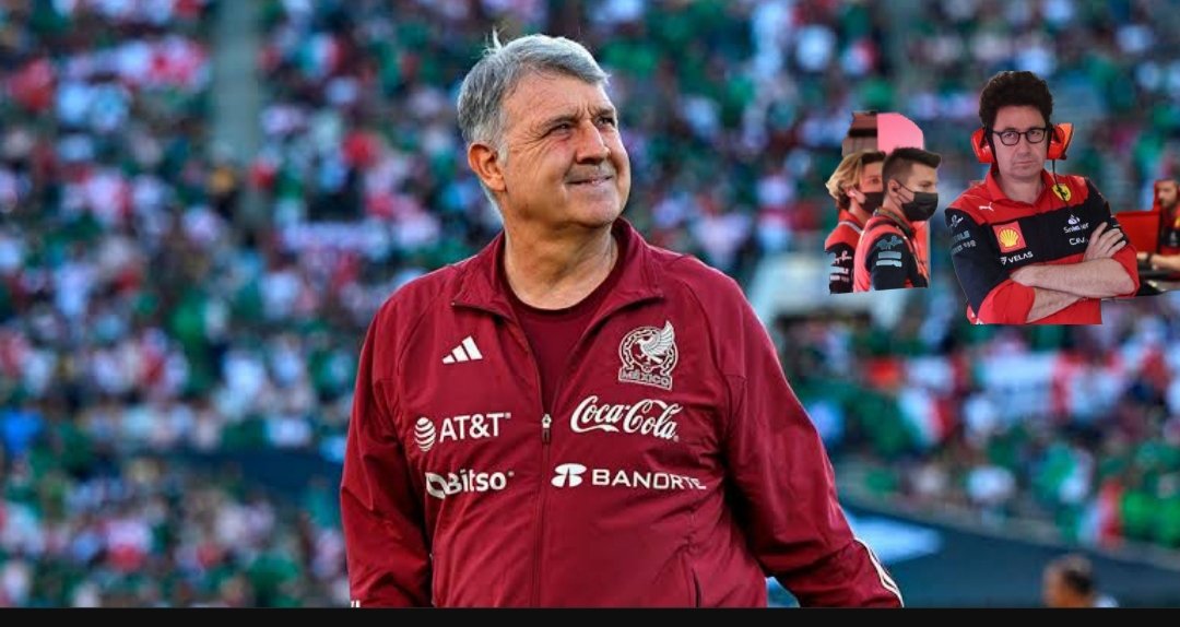 ccesarjes's tweet photo. Se confirma que  Mattia Binotto el estratega de #Ferrari en la F1 fue quien fue el asesor de #tata  en segundo tiempo de #mexicoargentina 
#checoperez 
#mexico #Argentina #MundialQatar2022 https://t.co/iMw38St4oF