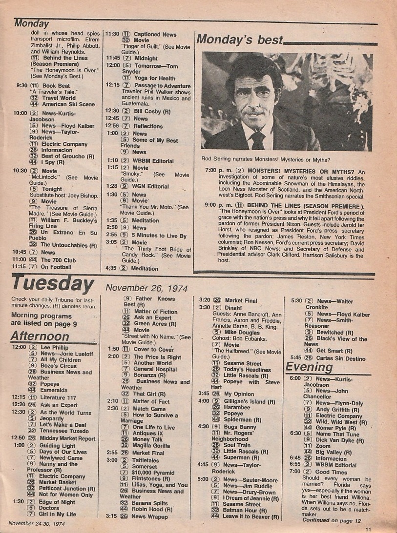 Chicago TV Guides on Twitter "OTD in 1974 👉 MASH Adam's Rib episode