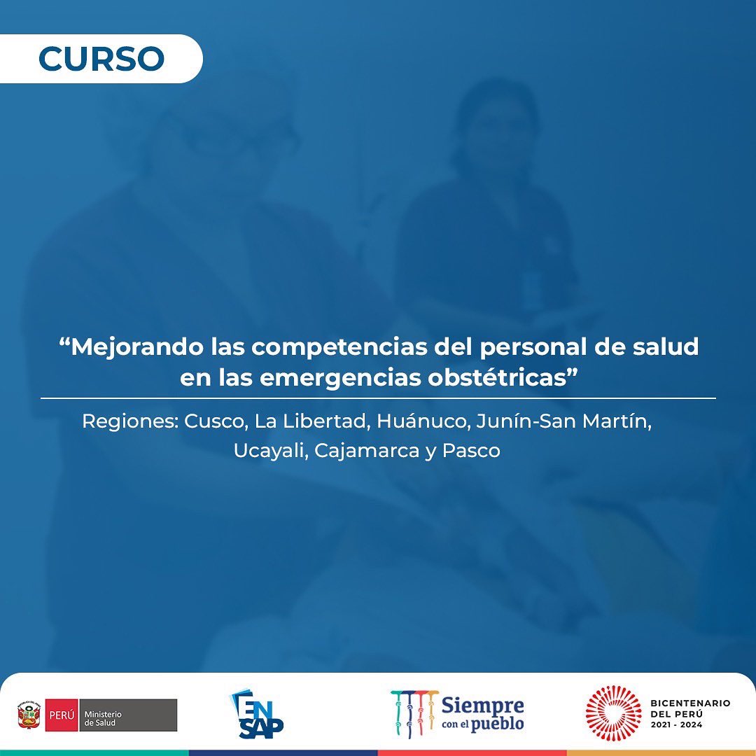 ENSAPDELPERU's tweet photo. 📣 #Capacitandoporlasalud
#Inauguración del curso: “Mejorando las competencias del personal de salud en las emergencias obstétricas” https://t.co/DAYYb27pUn