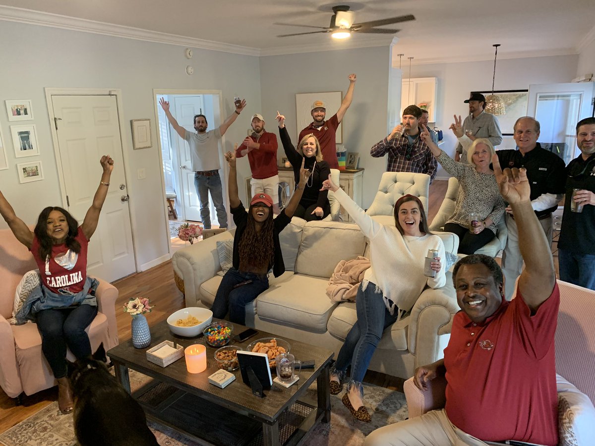 RobStormTeam2's tweet photo. Thad’s 40th Birthday present!!! A Gamecocks Win!!!! @GamecockFB https://t.co/9M3Lgt2m0W