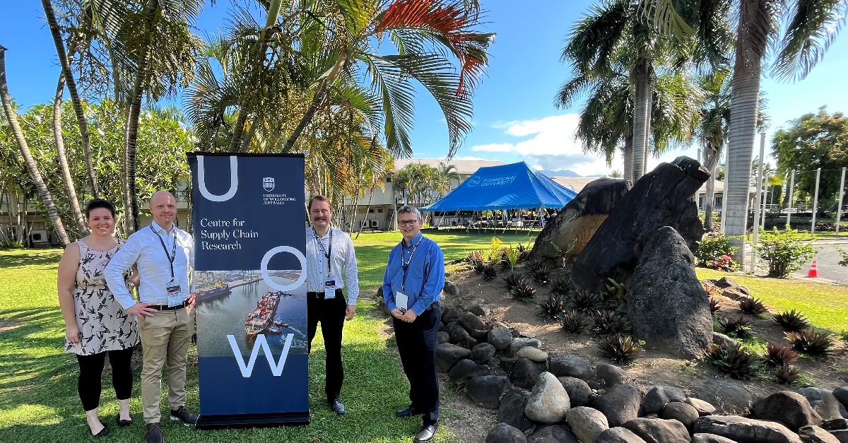 UOW's tweet image. #UOW’s Centre of Supply Chain Research was at @FNUFiji Nandi this week. UOW Professor @ColinPicker gave the keynote address for the inaugural International Conference on Business, Hospitality and Tourism. UOW is looking forward to continued collaboration with FNU! ☀️🌴👀 👏