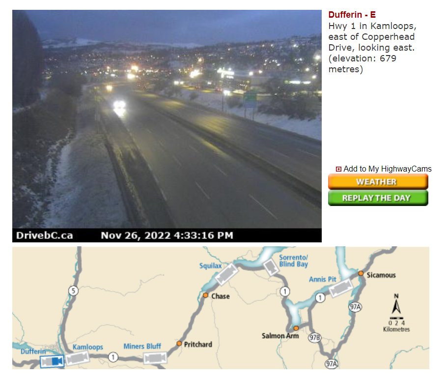 DriveBC on Twitter "Current road conditions DriveBC's cam Page https//t.co/Su7K9Gq6Og Is