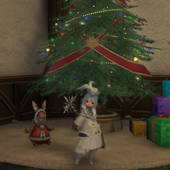Midgettes's tweet image. Ready for The Starlight Festival with my new winter glamour.

#FFXIV