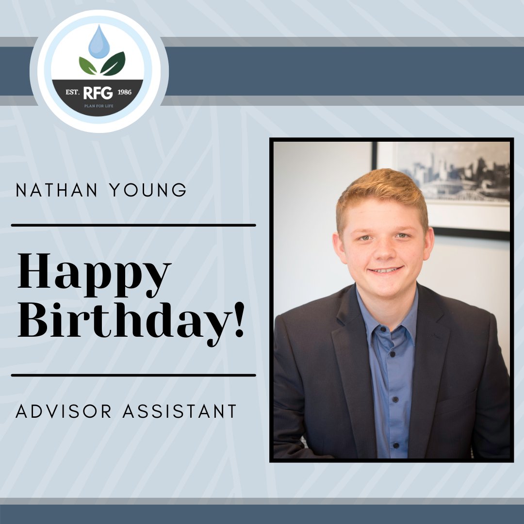 Plan_For_Life's tweet photo. Happy Birthday Nathan!

The RFG family appreciates all your hard work during the past year. We wish you a happy birthday and a great year to come.

#RFG #Family #Growth #Service #LiveForToday #PrepareForTomorrow #PlanForLife #Birthday https://t.co/PhKzMBAVqG