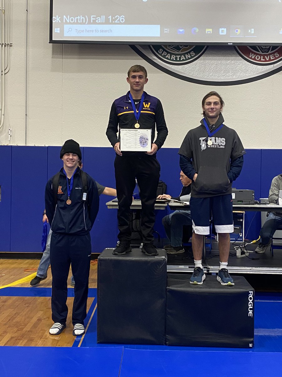 Great first tournament with 7 individual champs and a team title! 
Rockey - 1st 
Randle - 5th 
Galdine - 1st
Daun - 1st
Andrews - 5th 
Porten - 1st 
Cheshier - 1st 
Johnson - 1st 
Alvarado - 4th
Christensen - 1st
Scianna - 2nd