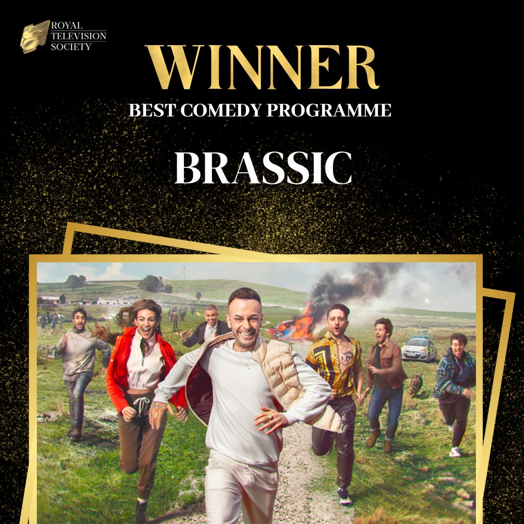 🏆 Best Comedy Programme 🏆 The award goes to: Brassic - Sky Congratulations ✨ #RTSNW #Sky #awards #Brassic