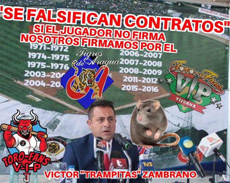 Cómo puede ser posible que un tipo como este, este en el béisbol y tener congelado a un pelotero <a href="/TigresOficiales/">Tigres de Aragua</a> 
Hay pruebas contra la 🐀 esta