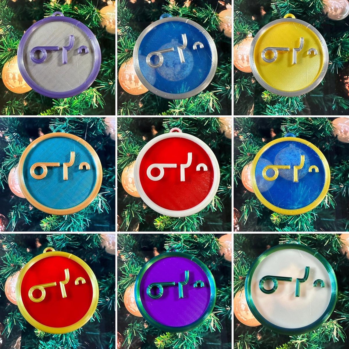 3DBeadBee's tweet photo. Limited edition Cree decor/ornaments!
$40 cnd each or 6 for $200 (mix and match of colours/terms allowed) this post showcases the ones that say nisis, one of the ways to say my uncle or father-in-law in Cree. 
These are about 8cm by 8.5 cm. https://t.co/gAH5alWRB9