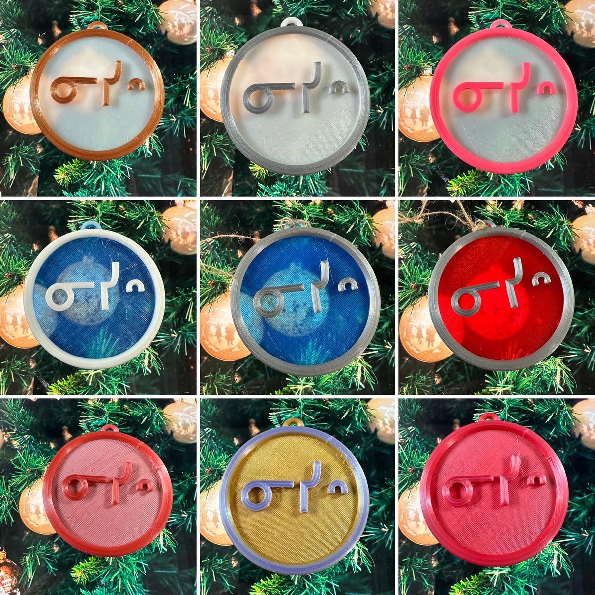 3DBeadBee's tweet photo. Limited edition Cree decor/ornaments!
$40 cnd each or 6 for $200 (mix and match of colours/terms allowed) this post showcases the ones that say nisis, one of the ways to say my uncle or father-in-law in Cree. 
These are about 8cm by 8.5 cm. https://t.co/gAH5alWRB9