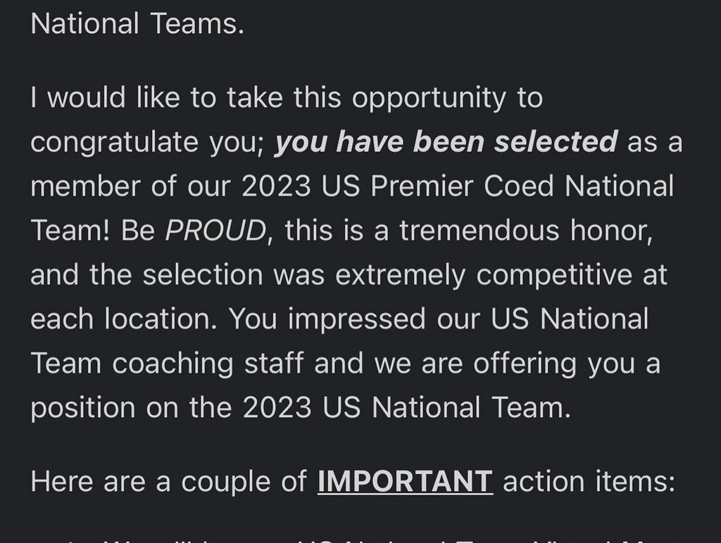 Team USA Premier Coed 2023…🇺🇸❤️