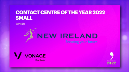 CCMA_Ireland's tweet photo. And the winner of Contact Centre of the Year 2022 Small award is... New Ireland Assurance
@newireland #ccmalive https://t.co/5XQaYhYSdB