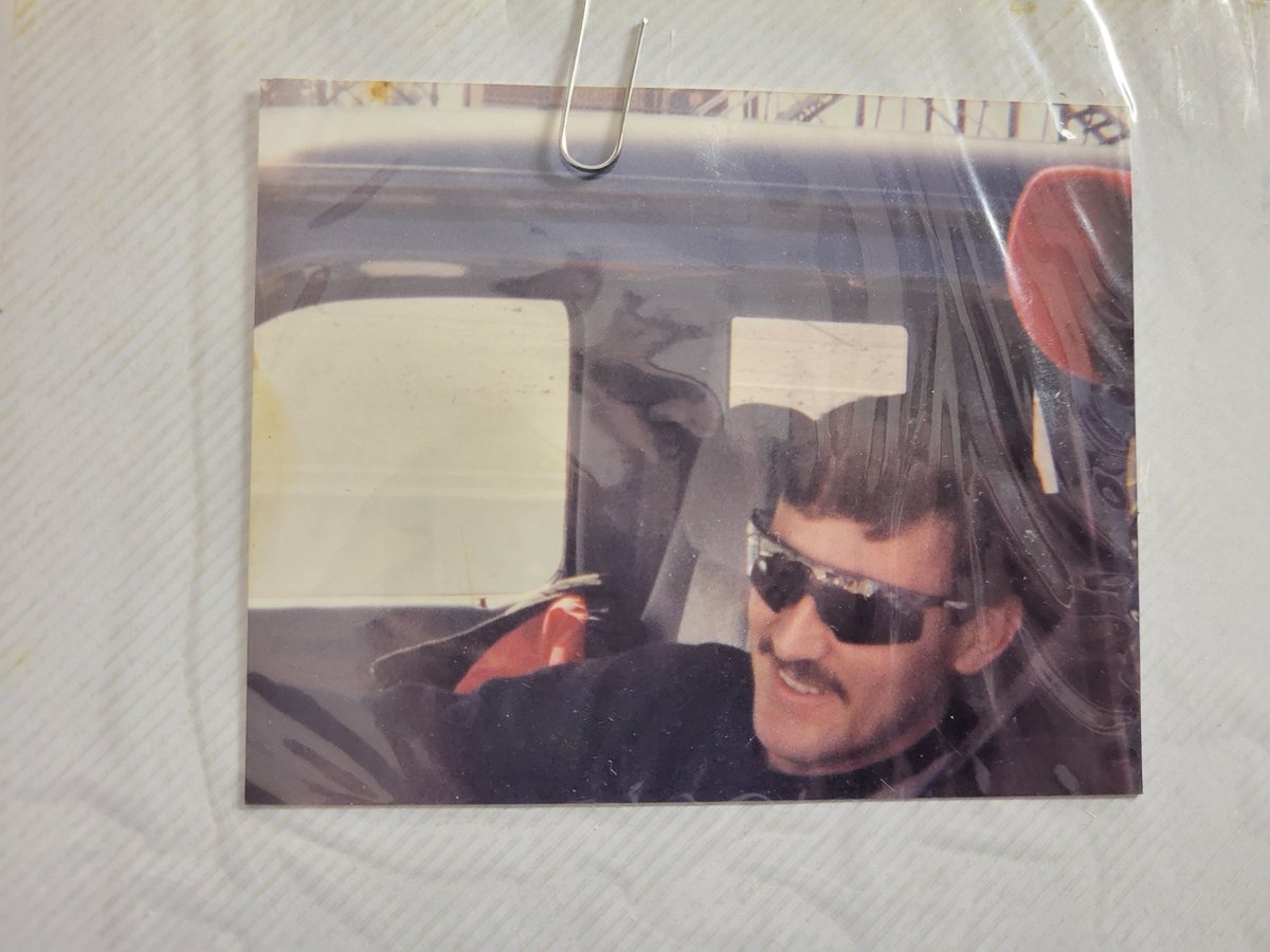 side_draft's tweet image. Found some old photos from when my Mom (@_ahurst) met Davey Allison at @NWBSpeedway. She is a die hard Davey fan still to this day! 

@Lizallison28 @LarryMac28