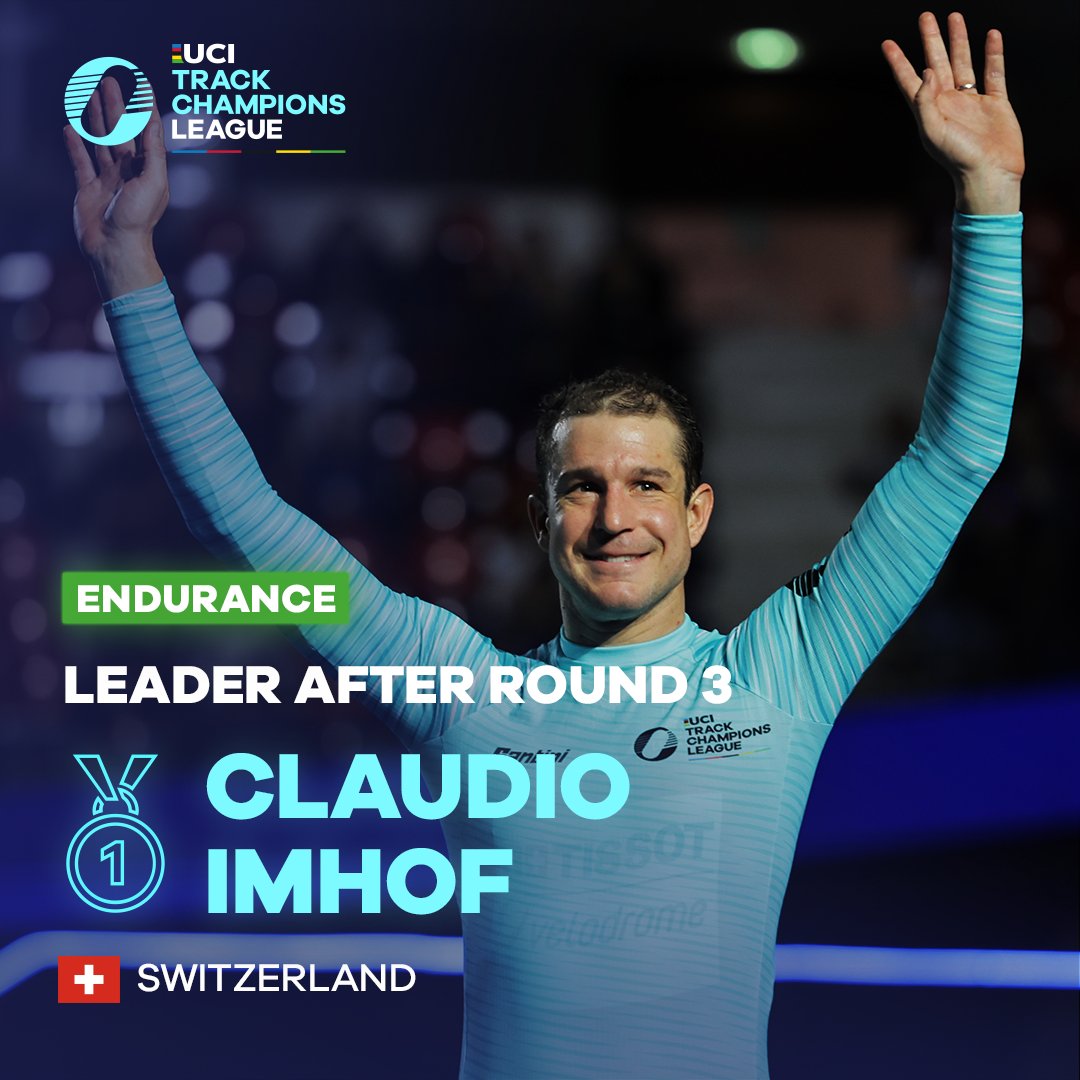 🏆 Endurance League Leaders after the 3nd round in SQY:

Jennifer Valente 🇺🇸 &amp; <a href="/ClaudioImhof/">Claudio Imhof</a>🇨🇭

#UCITCL #TrackCycling