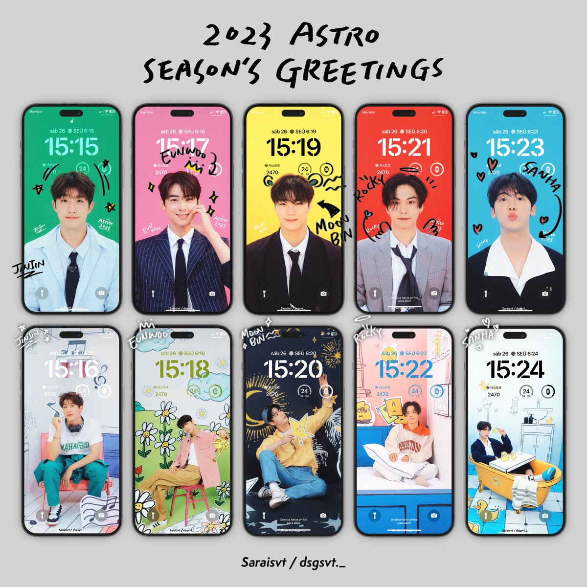 dsgsvt_'s tweet photo. ~ Astro Wallpaper ✨

2023 ASTRO SEASON’S GREETINGS
       ⸻ WALLPAPERS ⸻

❌ Don’t repost ❌
#ASTRO #AROHA #아스트로 #아로하 https://t.co/G3pc8jN7kf