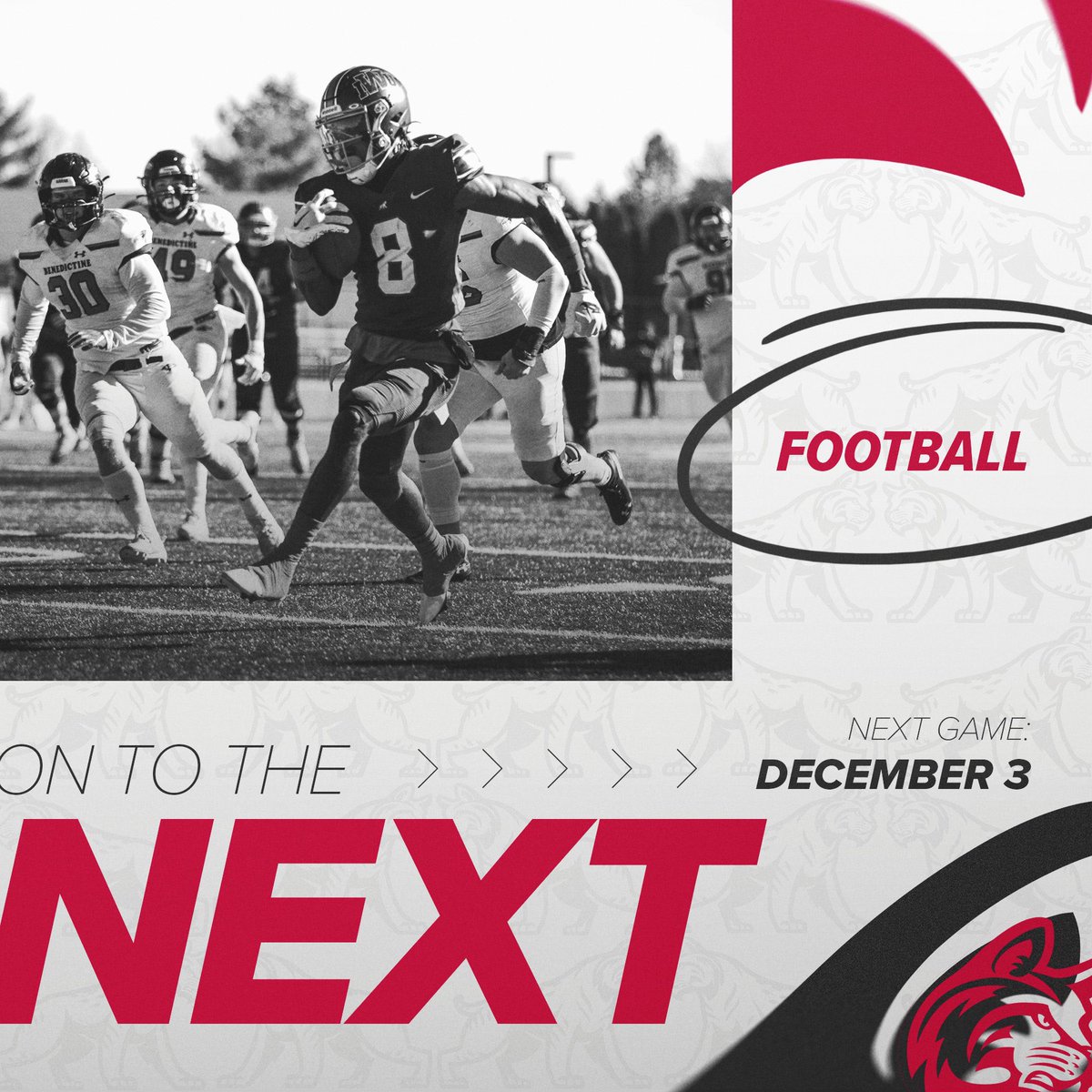 2 down … 2 to go 🏈

🏆 NAIA FCS Semifinals
🆚 Northwestern (Iowa)
🗓 Saturday, Dec. 3
📍 Orange City, Iowa

More info at IWUWildcats.com 📰

#BattleForTheRedBanner