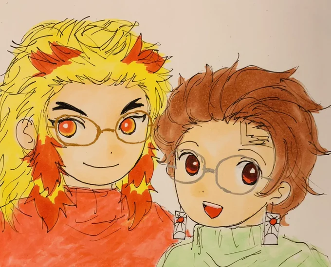 #rntnワンドロワンライお題「眼鏡」...むずかった...(≧▽≦) 