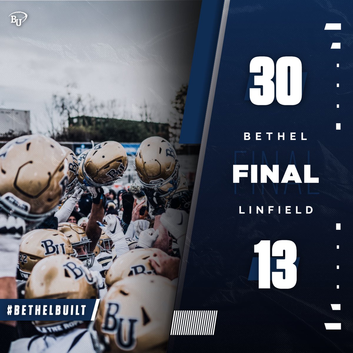 #13 Bethel defeats #5 Linfield on their home turf!!! Let’s go Royals next stop, Belton, TX!!! 
#FinishTheFight